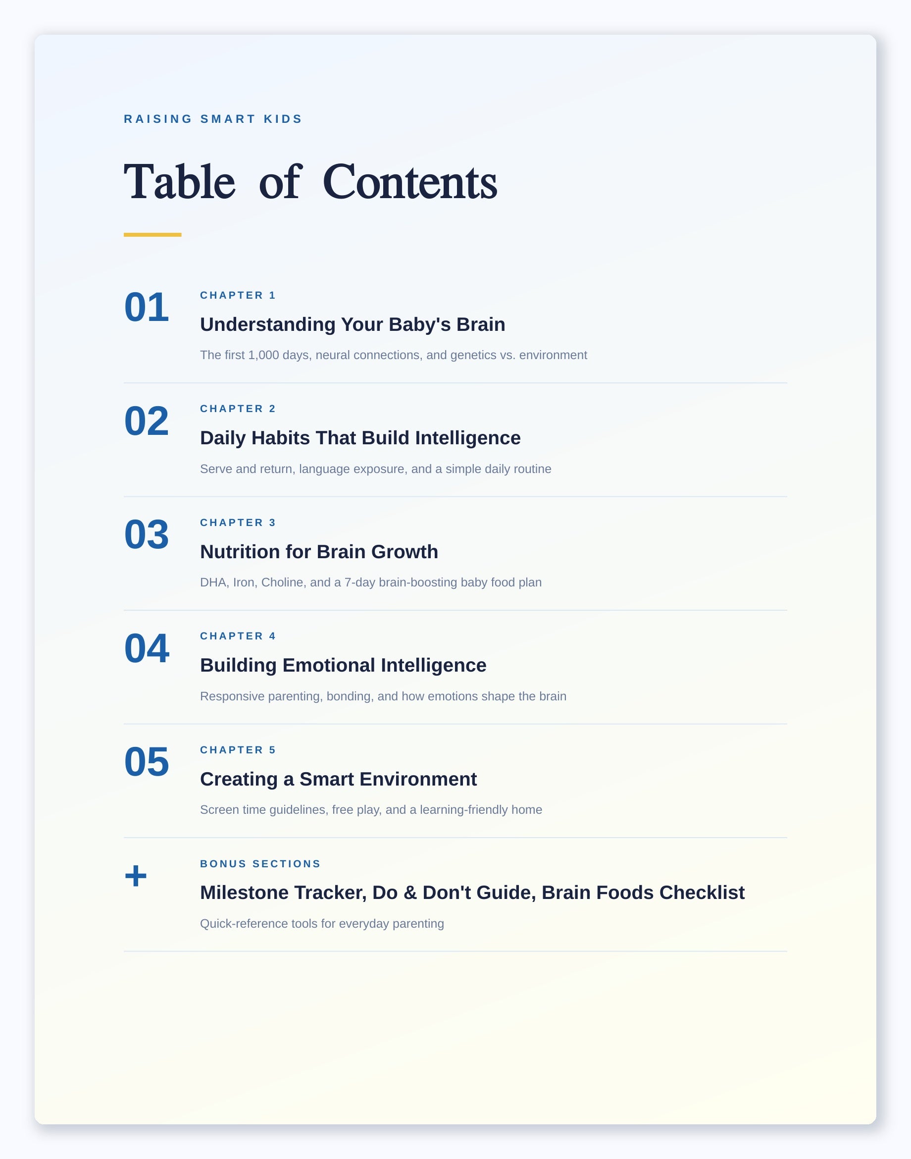 Raising Smart Kids: Early Brain Development Guide
